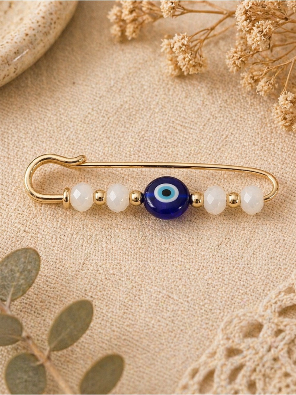Evil Eye Safety Pin